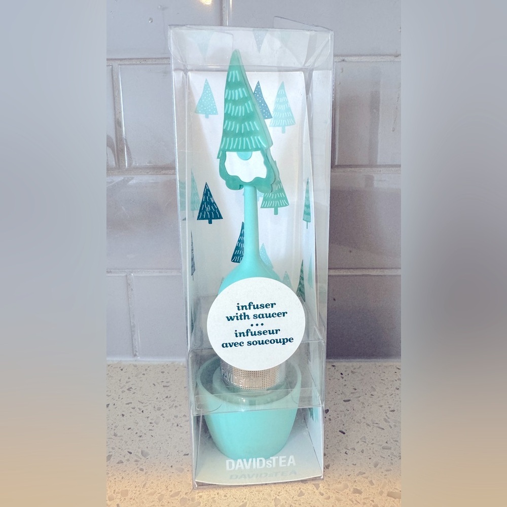 David’s Tea Gnome Tea Infuser with Saucer New in Package